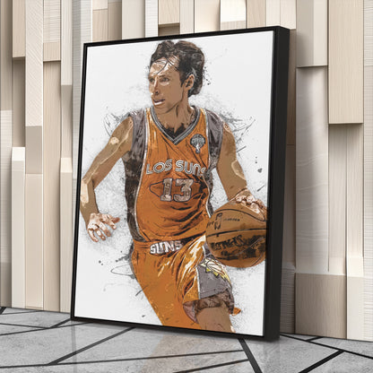 Steve Nash Canvas Art – Phoenix Suns Wall Decor