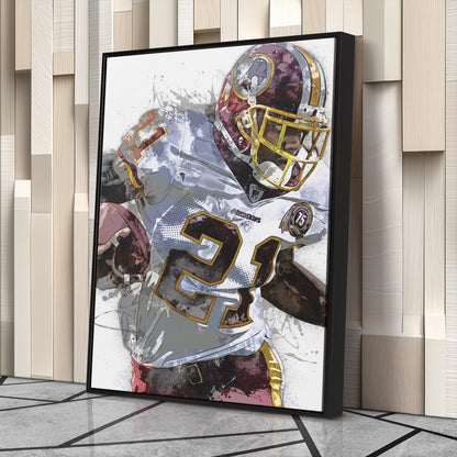 Sean Taylor Canvas Art – Washington Commanders Wall Decor