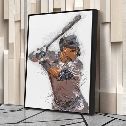 Aaron Judge Canvas Art - New York Yankees Wall Decor