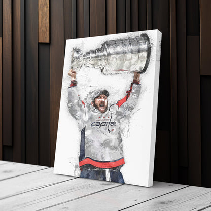 Alexander Ovechkin Canvas Art - Washington Capitals Wall Decor