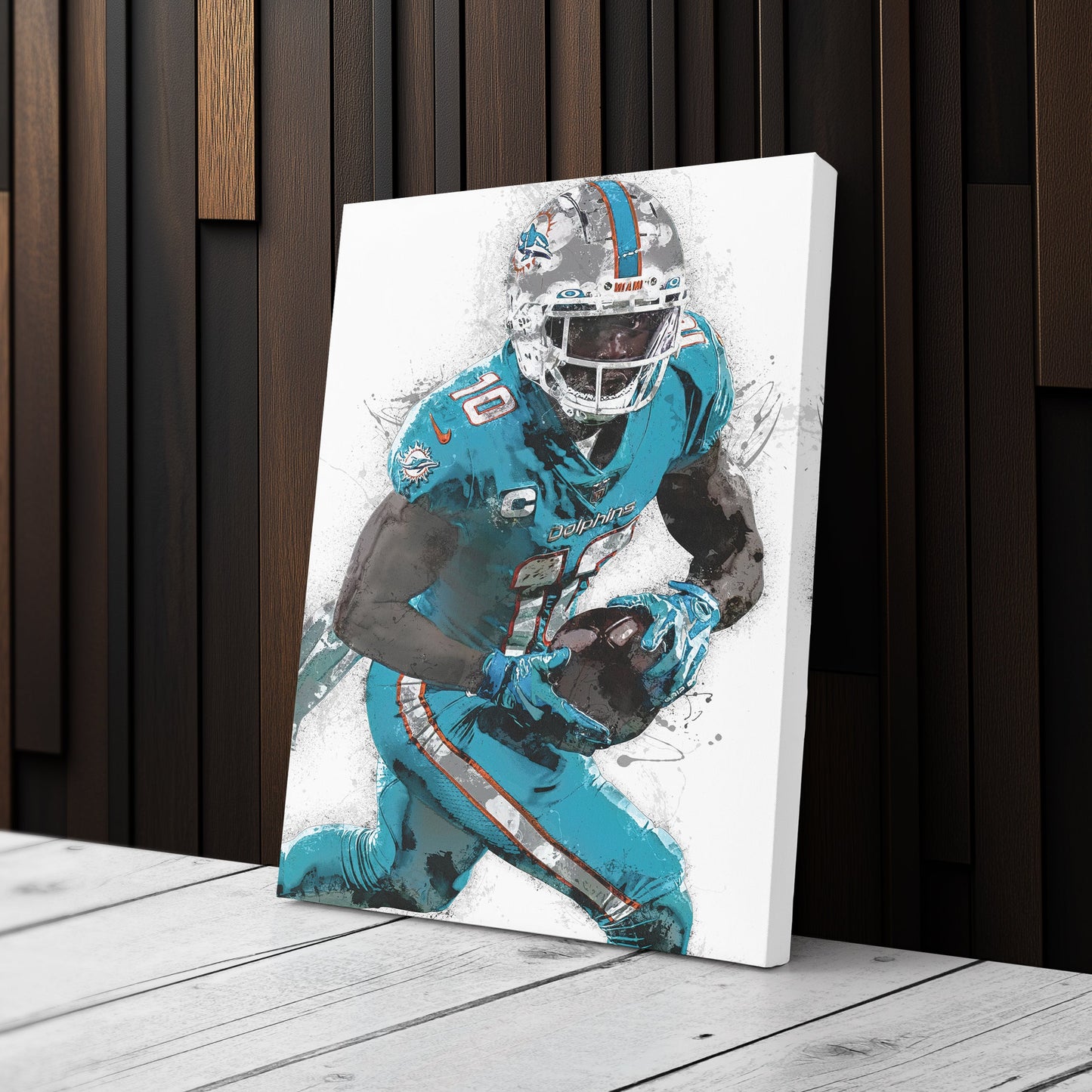 Tyreek Hill Canvas Art – Miami Dolphins Wall Decor