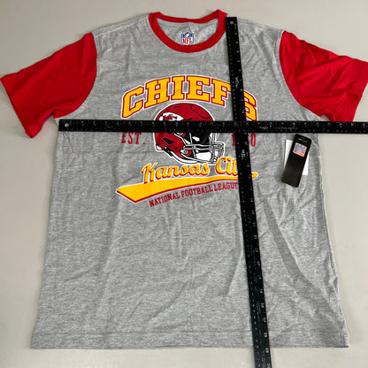 NFL  Kansas City Chiefs G-lll Sports T-Shirt Men's Sz L Red, Grey, Yellow 6AHOO816