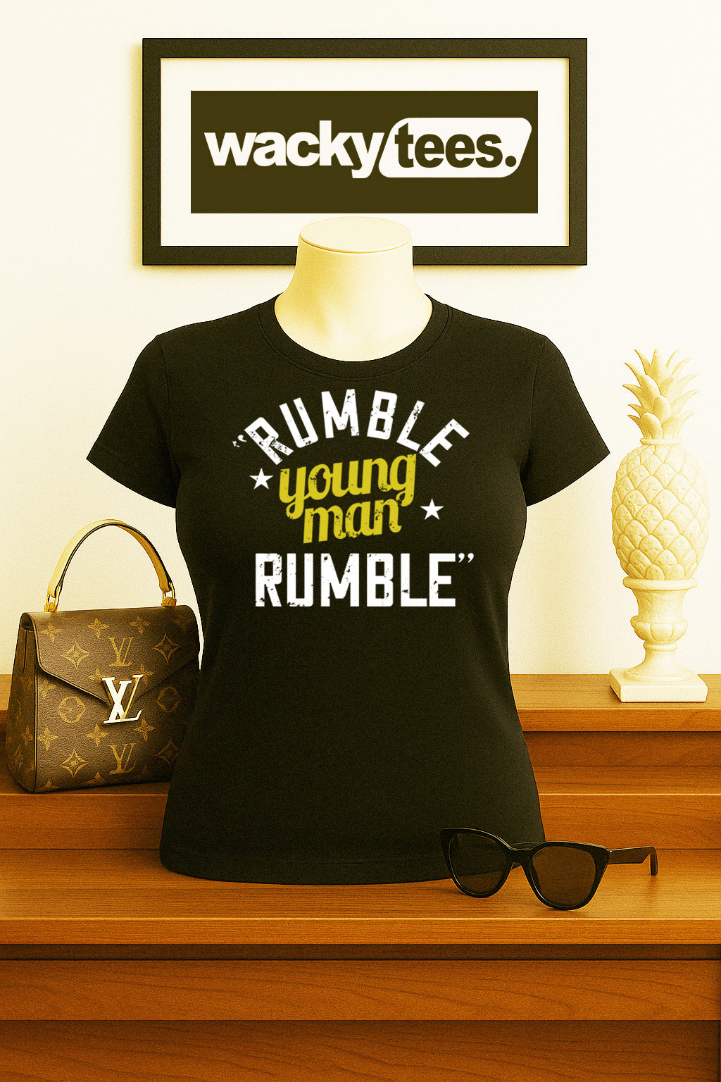 Muhammad Bee Ali Young Man Rumble Ready Boxing Legend Graphic Tee Shirt
