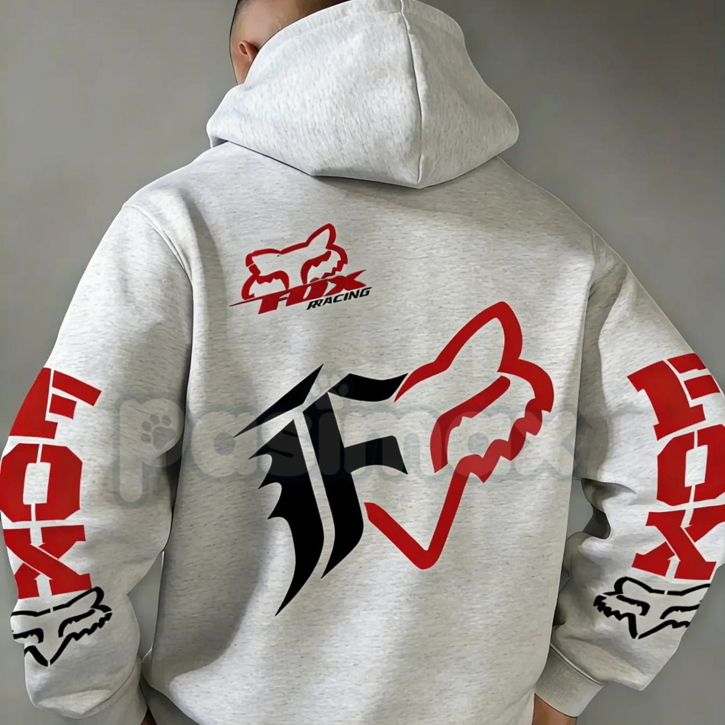 Fox Racing Inspired Vintage Graphic Hoodie – Retro Motocross Lifestyle Pullover, MTB Streetwear, Unisex Action Sports Apparel