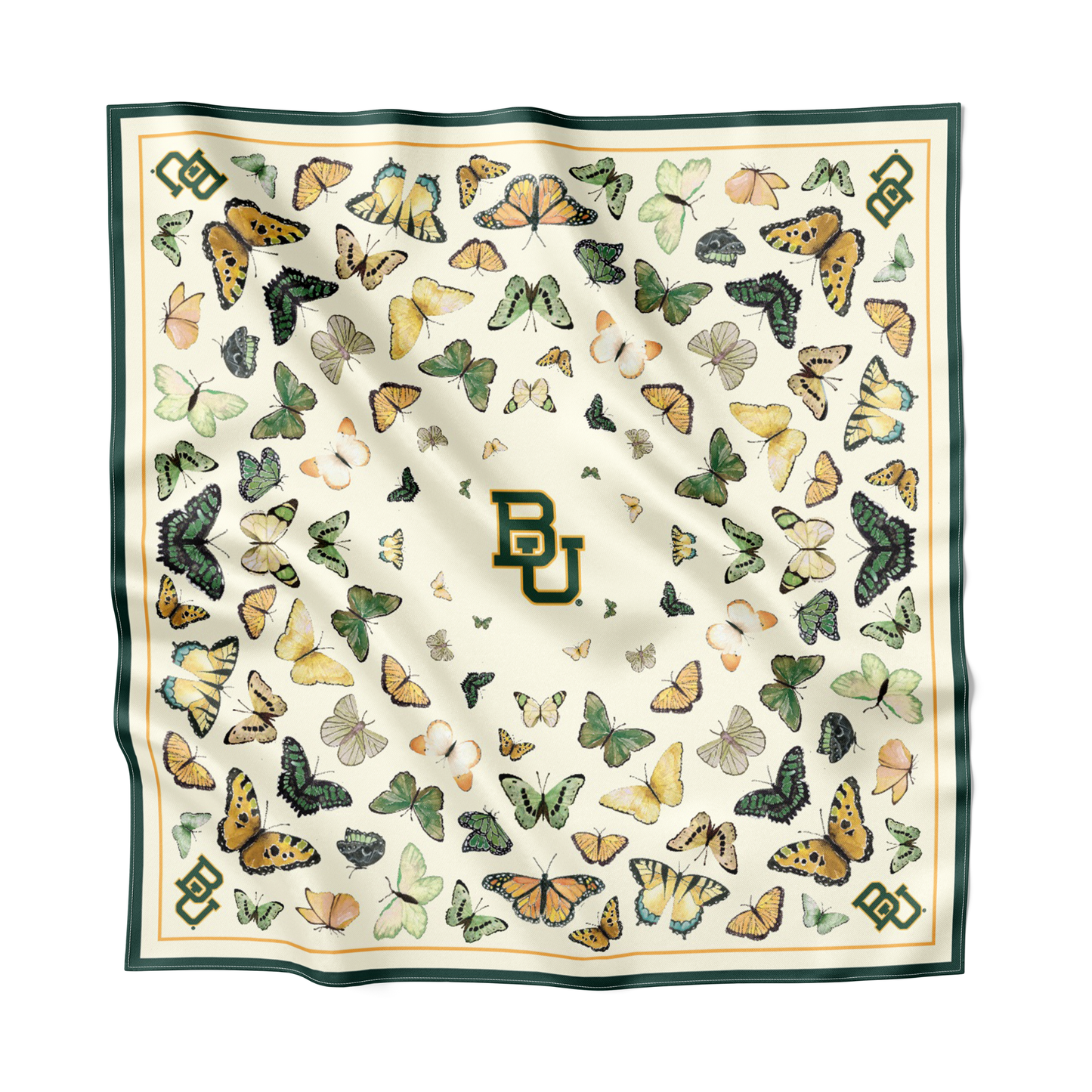 Baylor Square Silk Scarf