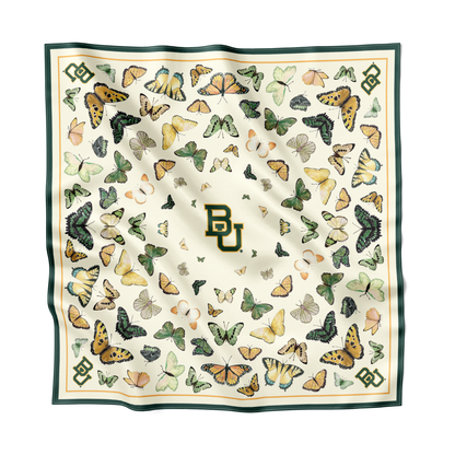 Baylor Square Silk Scarf