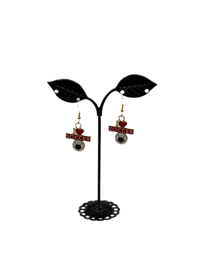 Soccer earrings 1
