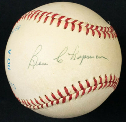 Ben Chapman Signed OAL Baseball New York Yankees D.1993  PSA COA