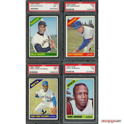 1966 Topps Baseball Complete Graded Set Break - (1) Graded Card (PSA 7 or Better) Per Box!