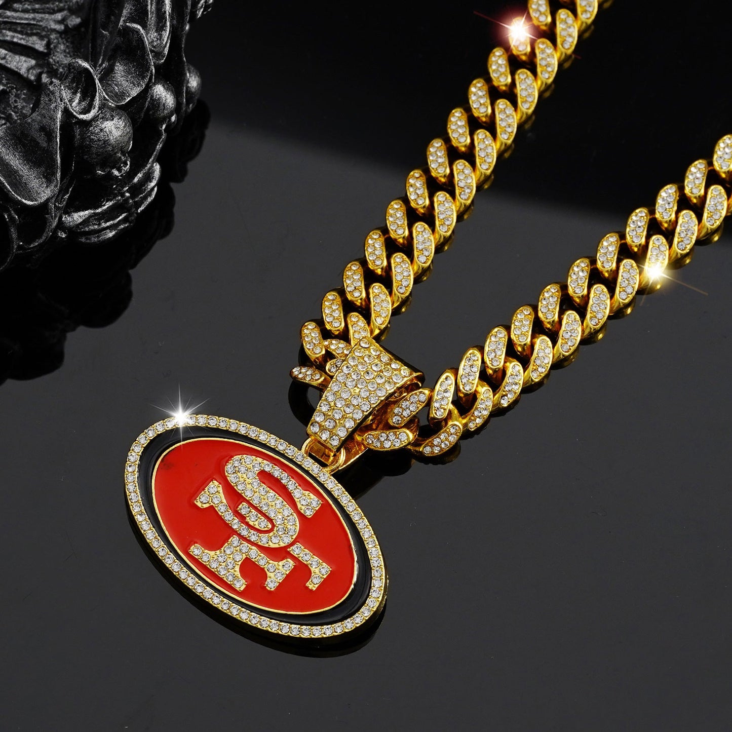 San Francisco Emblem Pendant Necklace – Hip Hop Gift for Fans