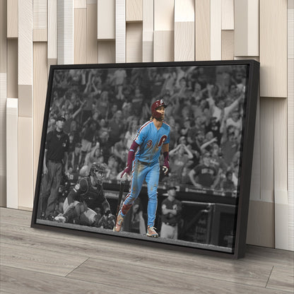 Bryce Harper Canvas Art - Phillies Grand Slam Wall Decor