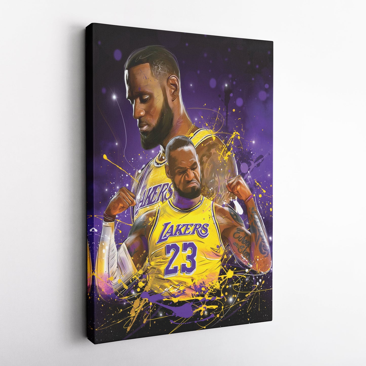 LeBron James Lakers Canvas – NBA Wall Art for Man Cave