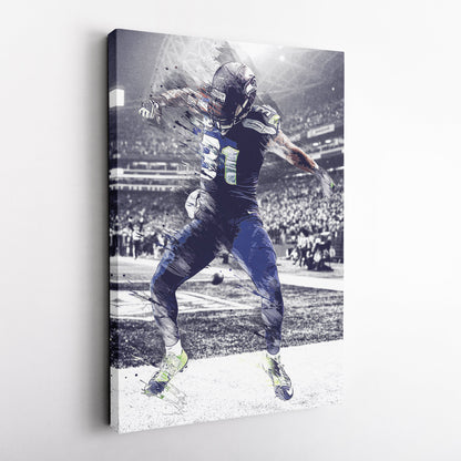 Kam Chancellor Canvas Art – Seahawks Celebration Decor