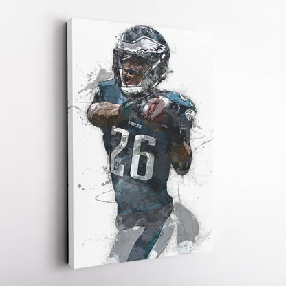 Saquon Barkley Canvas Art - Philadelphia Eagles Wall Decor