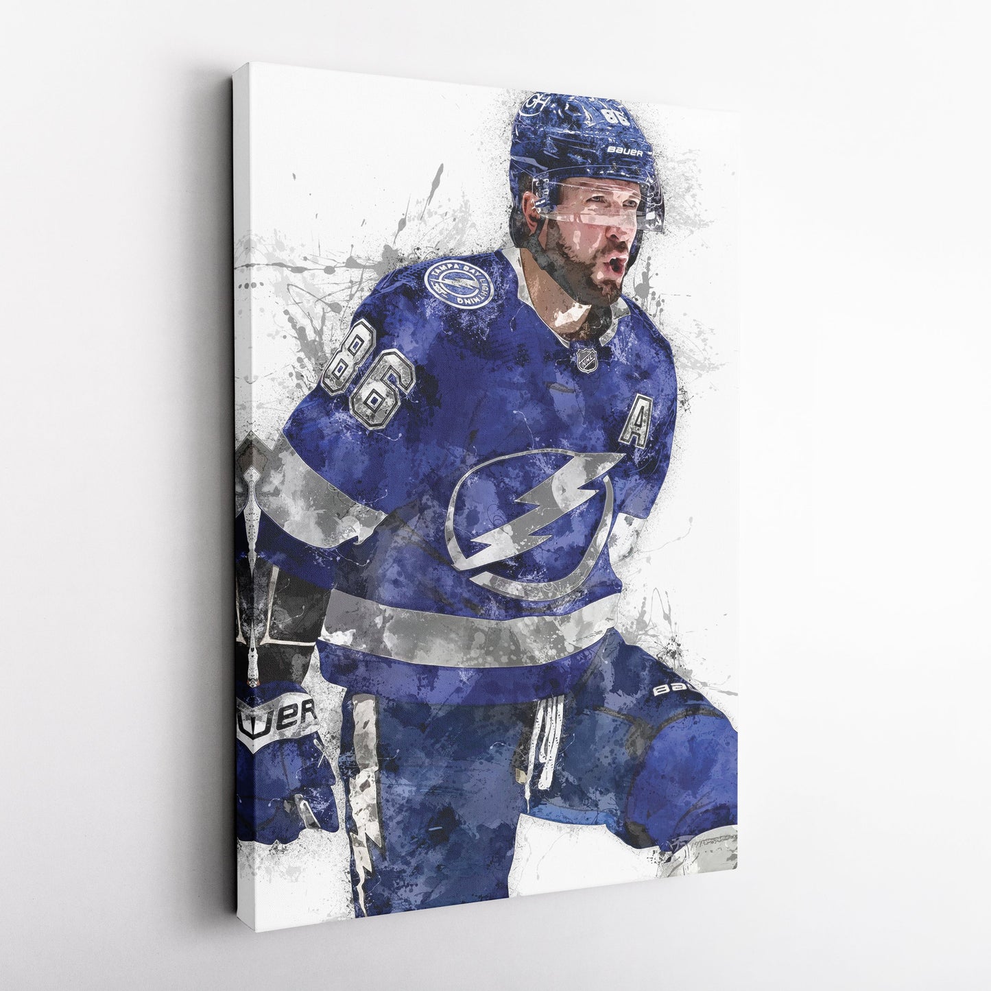 Nikita Kucherov Canvas Art – Tampa Bay Lightning Wall Decor