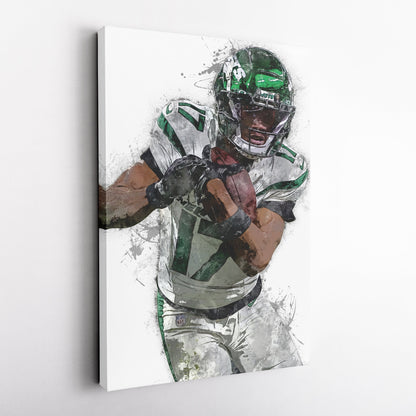 Garrett Wilson Canvas Art – New York Jets Wall Decor