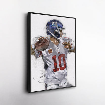 Eli Manning Canvas Art – New York Giants Wall Decor