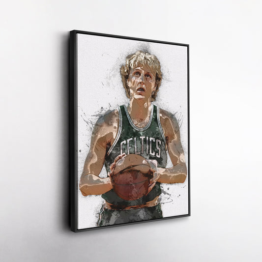 Larry Bird Canvas Art – Boston Celtics Wall Decor