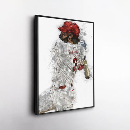 Bryce Harper Canvas Art – Philadelphia Phillies Wall Decor