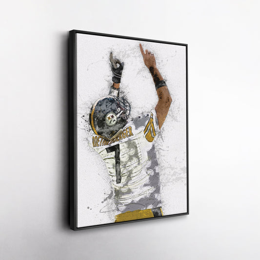 Ben Roethlisberger Canvas Art – Pittsburgh Steelers Wall Decor