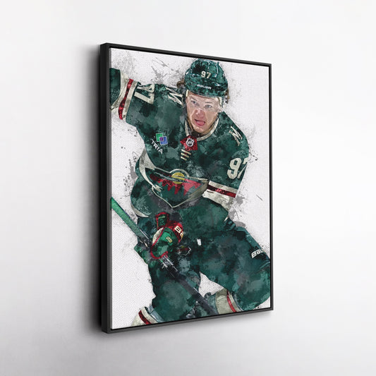 Kirill Kaprizov Canvas Art – Minnesota Wild Wall Decor