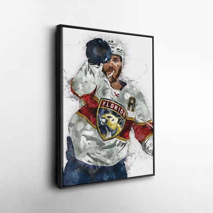 Matt Tkachuk Canvas Art – Florida Panthers Wall Decor