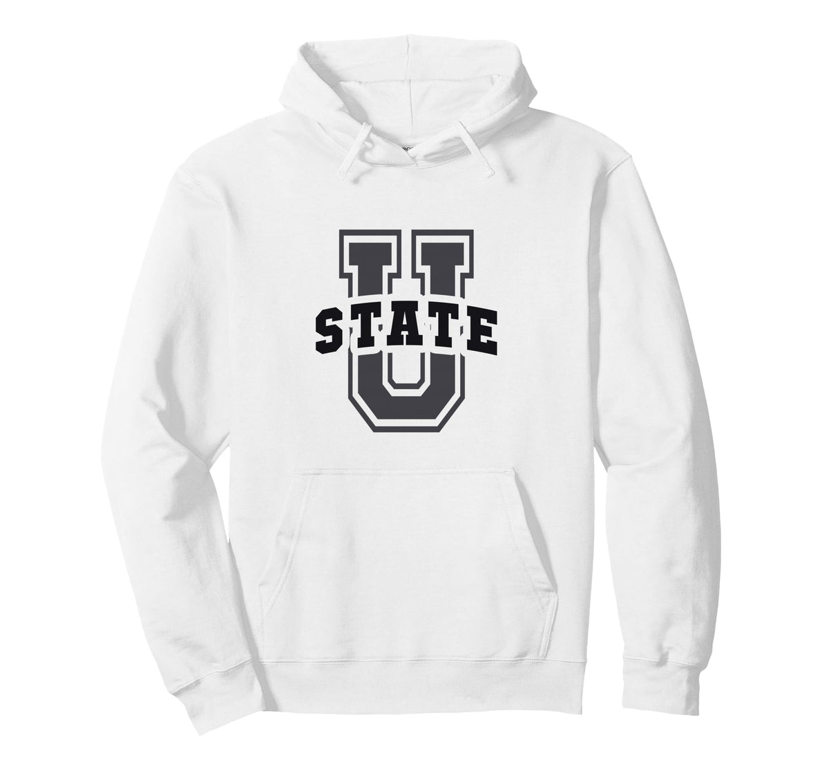 Funny State University Generic College Hoodie - Graphic Print for Adults