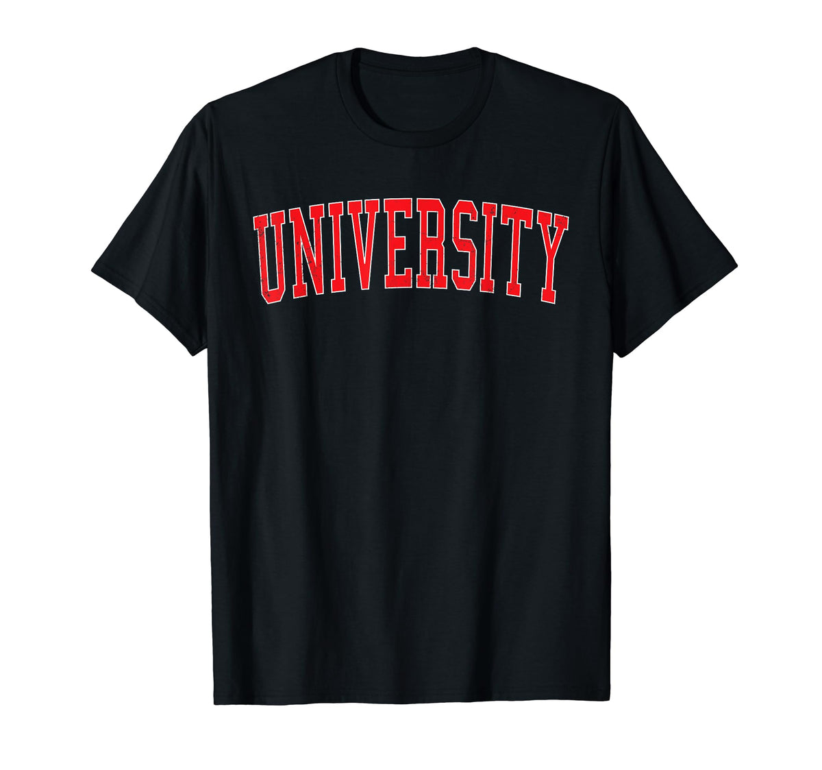 University Fl Varsity Red Text T-Shirt - Graphic Print Unisex