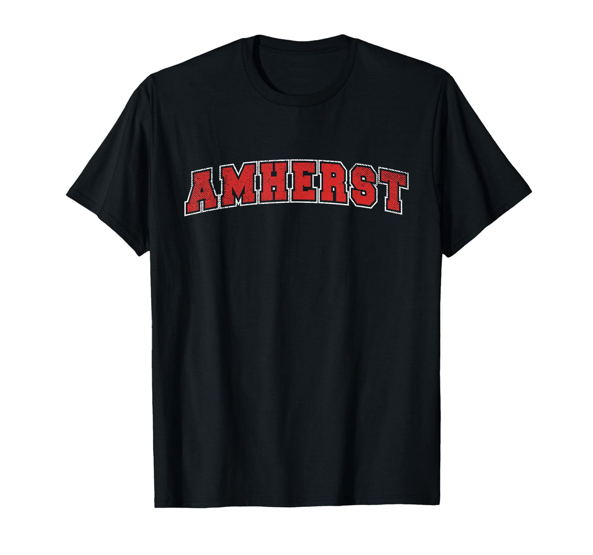 Amherst Massachusetts Varsity College T-Shirt - Minimalist Print Unisex
