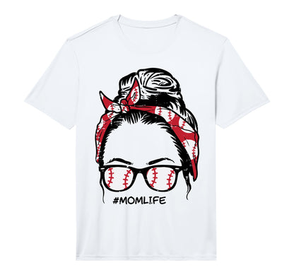 Mens Baseball Bandana Sunglasses Mom T-Shirt - Minimalist Print Unisex