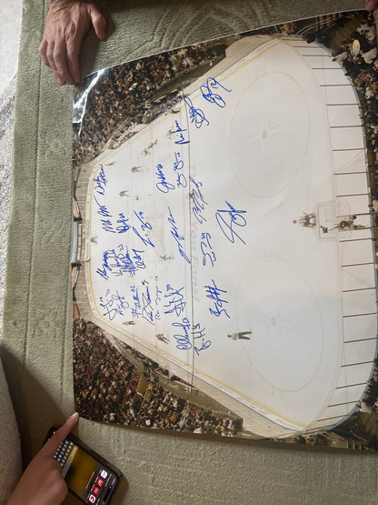 Rangers Team-Signed 20x24 Photo, 26 Signatures (Steiner)