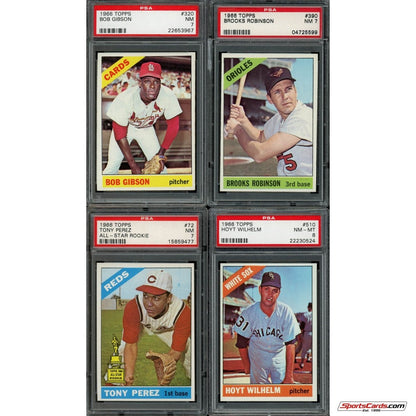1966 Topps Baseball Complete Graded Set Break - (1) Graded Card (PSA 7 or Better) Per Box!