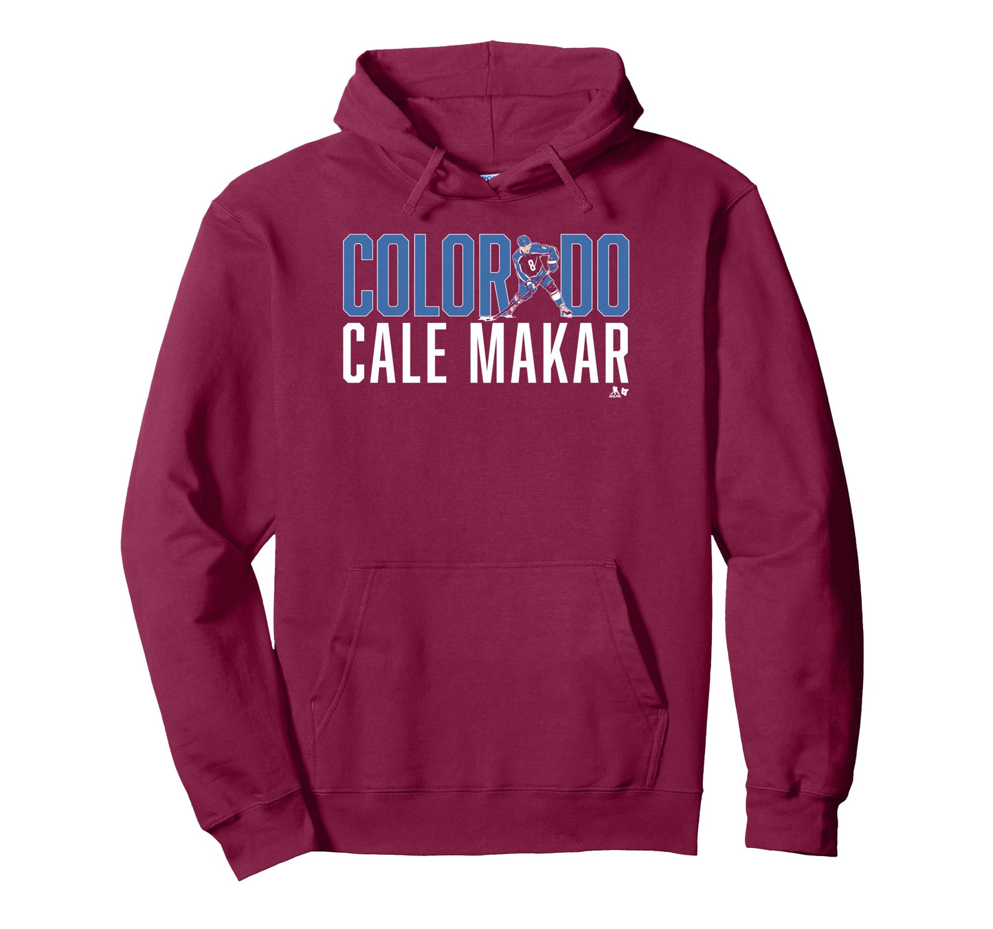 Cale Makar Letter Star Colorado Hoodie - Fun Novelty Design for Adults