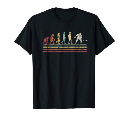 Evolution Ice Hockey Rainbow T-Shirt - Streetwear Style for Adults