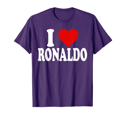 I Heart Love Ronaldo T-Shirt - Streetwear Style Unisex