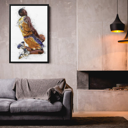 Kobe Bryant Canvas Art – Los Angeles Lakers Wall Decor