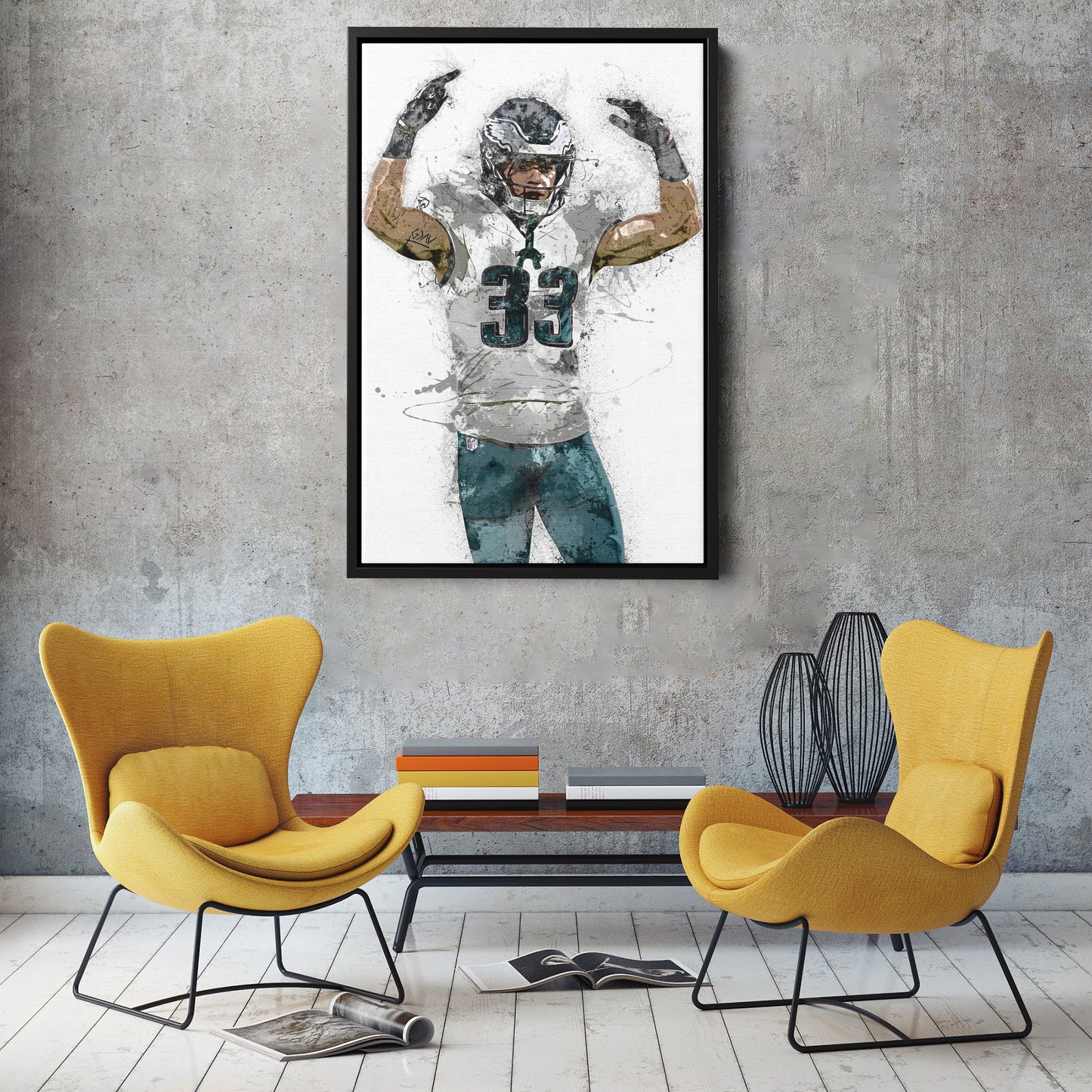 Cooper DeJean Canvas Art – Philadelphia Eagles Wall Decor