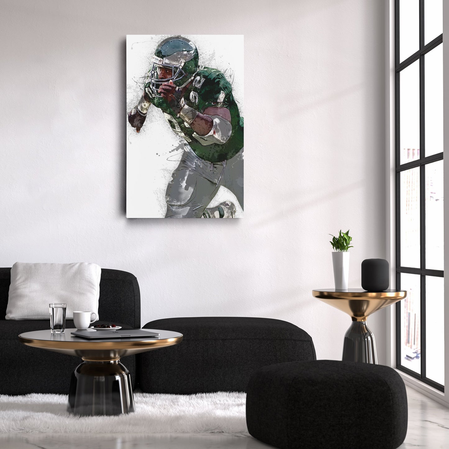 Reggie White Canvas Art – Philadelphia Eagles Wall Decor