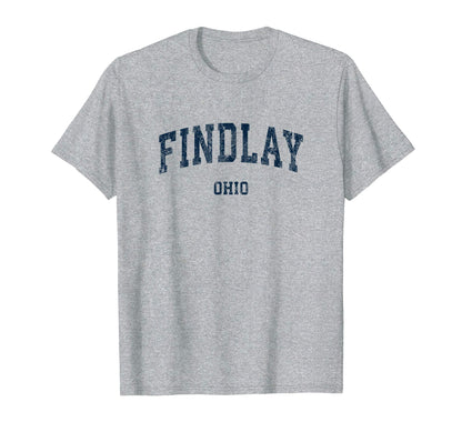 Findlay Ohio Oh Varsity Sports Navy T-Shirt - Unique Graphic Unisex