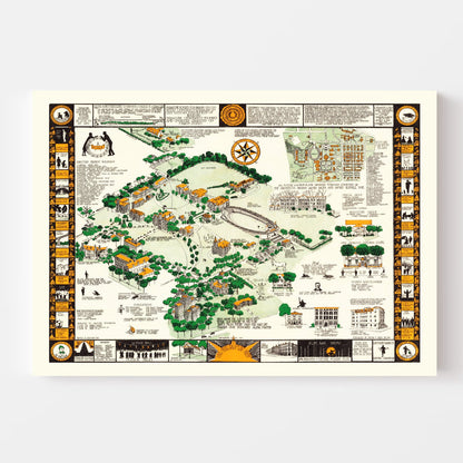 Syracuse University Vintage Map 1928