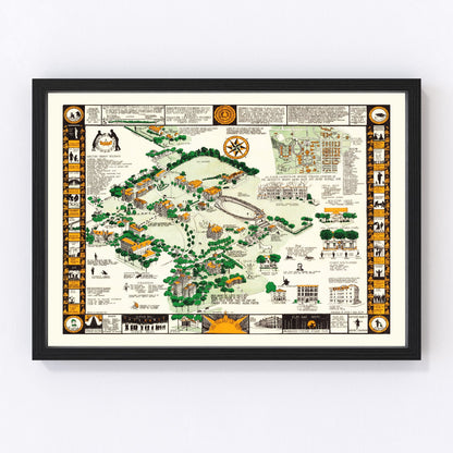 Syracuse University Vintage Map 1928