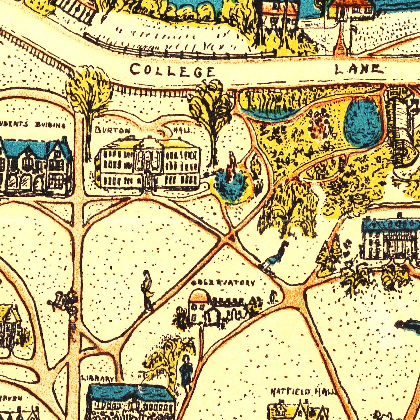 Vintage Map of Smith College, 1928