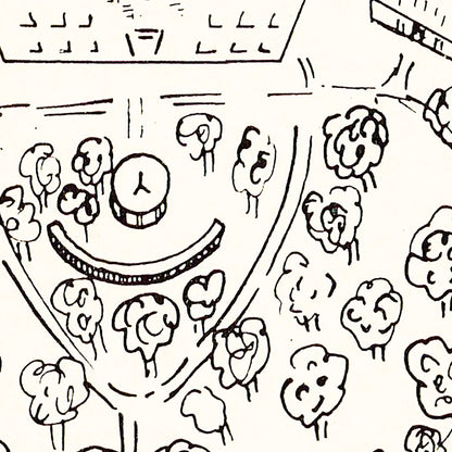 Vintage Map of Wake Forest University, 1937