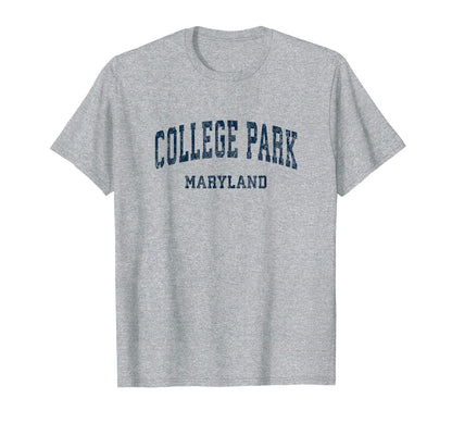 College Park Maryland Md Varsity Sports T-Shirt - Minimalist Print Unisex