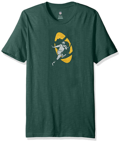 NFL Boys Green Bay Packers Short Sleeve Tee-Hunter, Size M 5-6