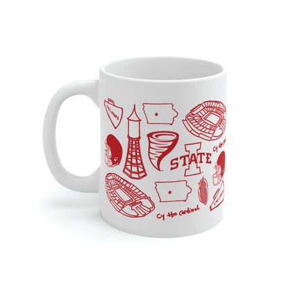 Iowa State University - 11 oz Porcelain Mug