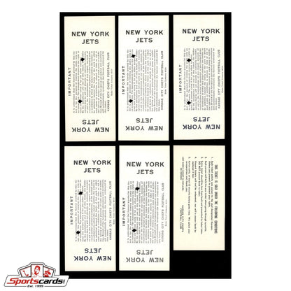 1963 Kansas City Chiefs Season Ticket Proofs Hoard Incl. Complete Books – (40) Tickets!