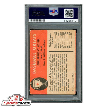 Johnny Mostil Signed Auto 1961 Fleer Card - PSA/DNA