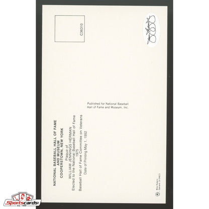 Billy Herman Signed Auto Hall of Fame HOF Postcard - JSA
