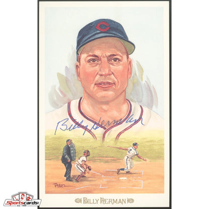 Billy Herman Signed Perez-Steele Postcard - JSA